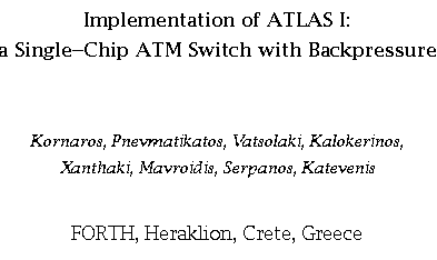 Title: Implementation of ATLAS I...